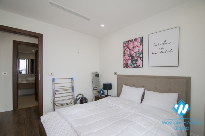 Two bedroom apartment with lake view for rent at HDI 55 Le Dai Hanh building